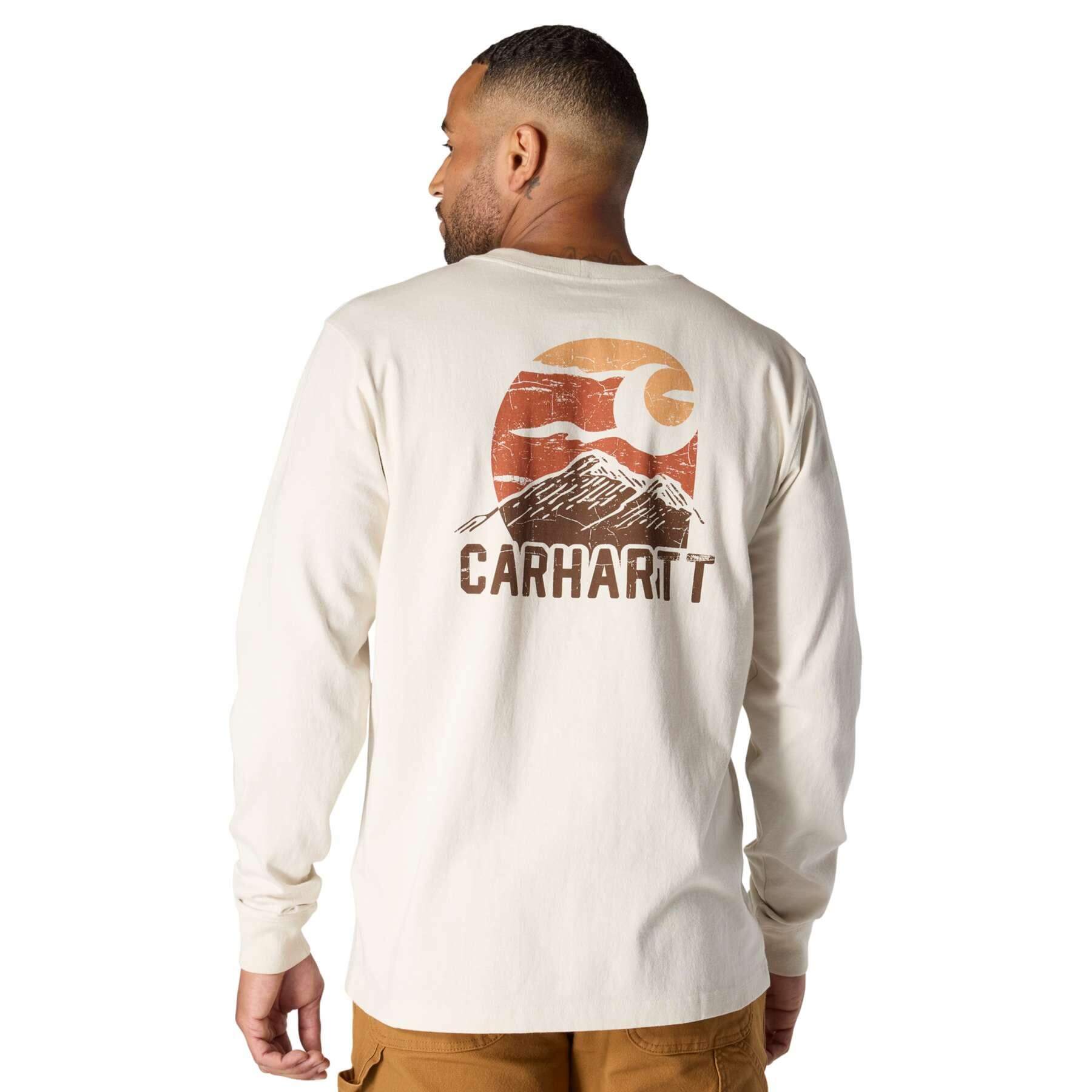 CHT Relaxed Fit Heavyweight Long-Sleeve Pocket Outdoor Graphic T-Shirt 107260