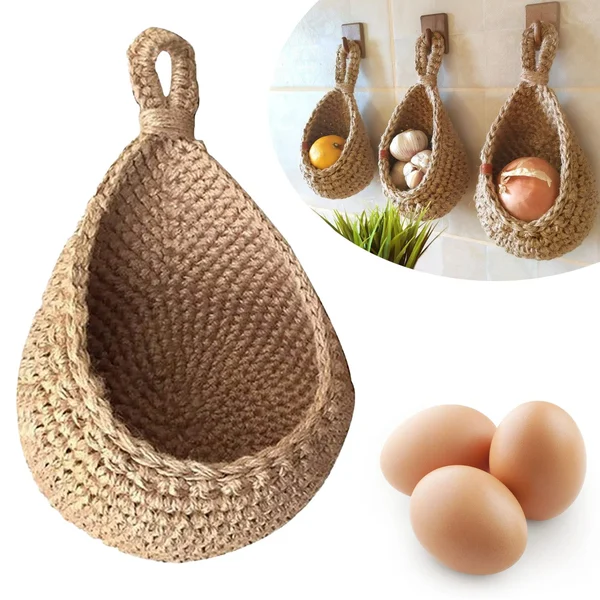 Hanging Wall Vegetable Fruit Baskets For Kitchen, Potato Garlic Onion Hanging