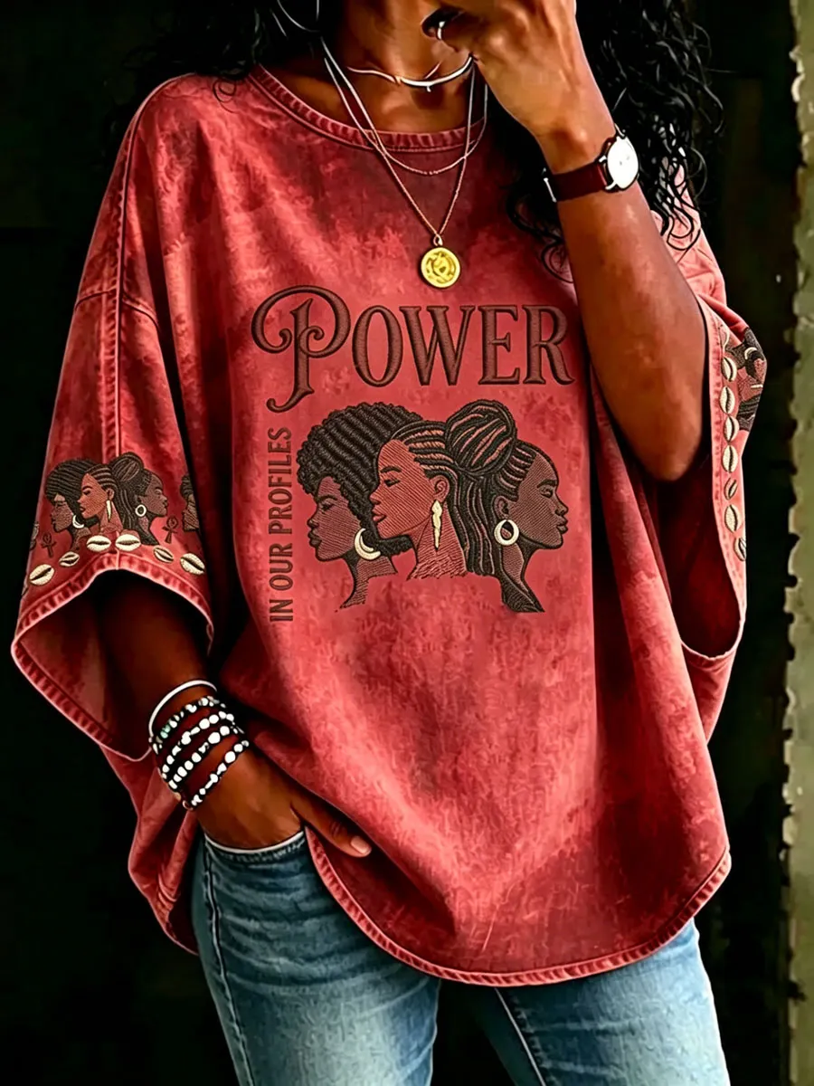 Women'S Juneteenth Print  T-Shirt