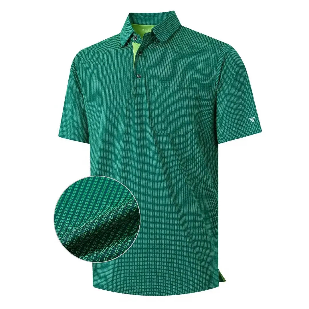 Men's Jacquard Pocket Polo Shirt