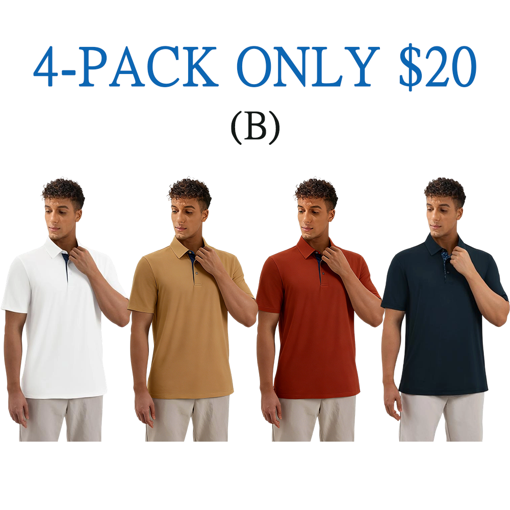 Men's Casual Short Sleeve Polo Shirt
