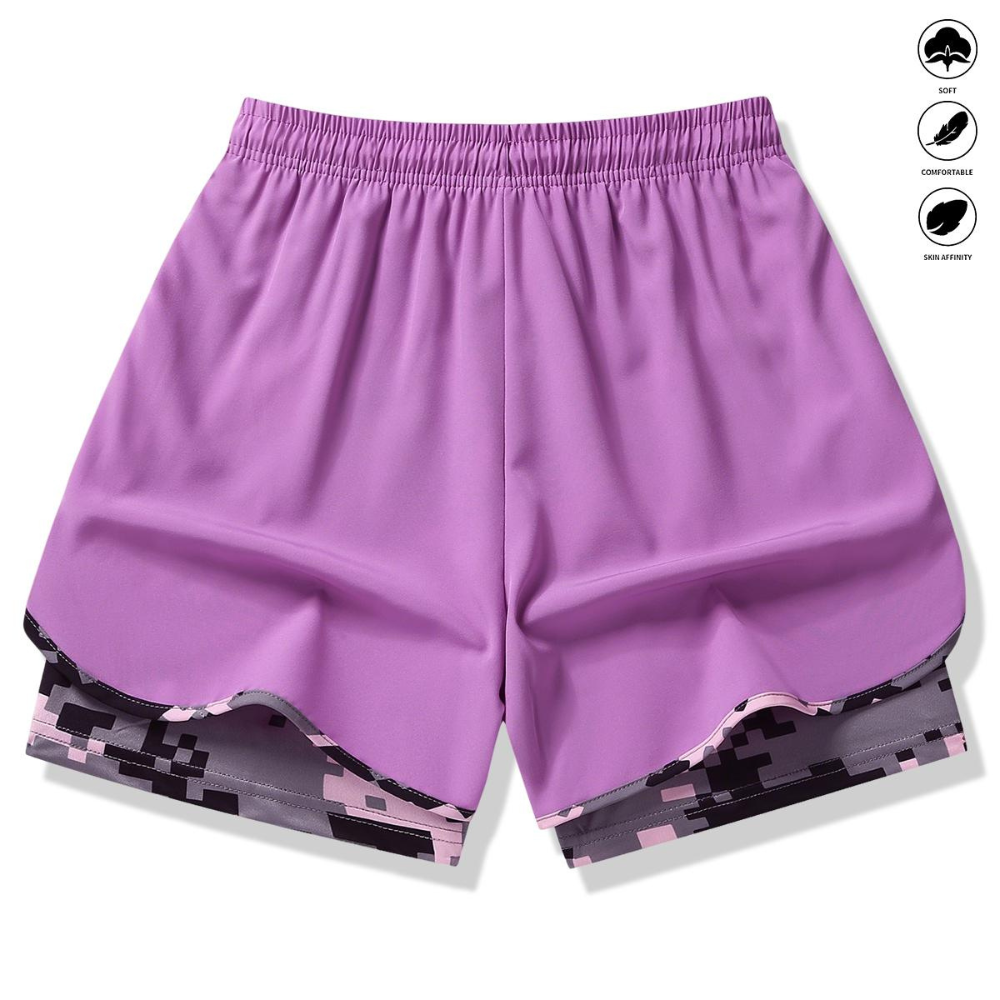 Women’s Casual Athletic Shorts With Built-In Liner
