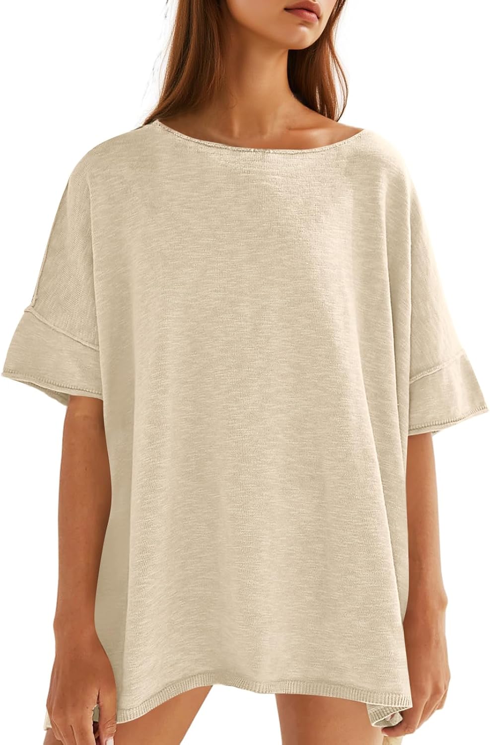 Mother's Day Sale💕Women's Oversized T Shirts-100% Cotton