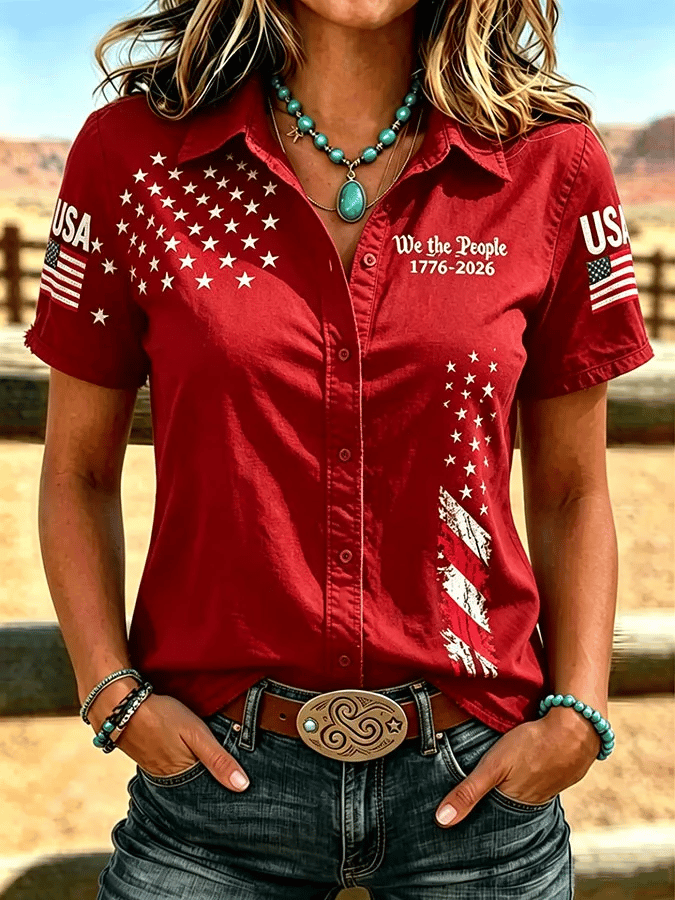 Women'S Casual Printed Top