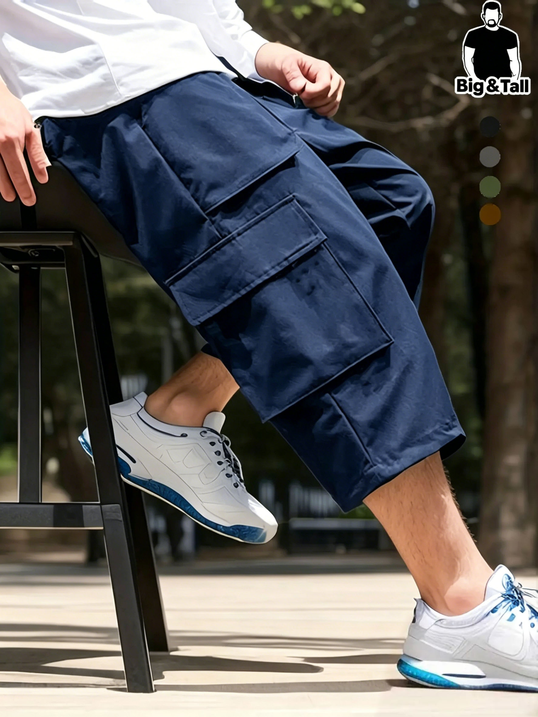 Men’s 7” Workwear Cargo Shorts – Multi-Pocket, Breathable, Everyday Casual Fit