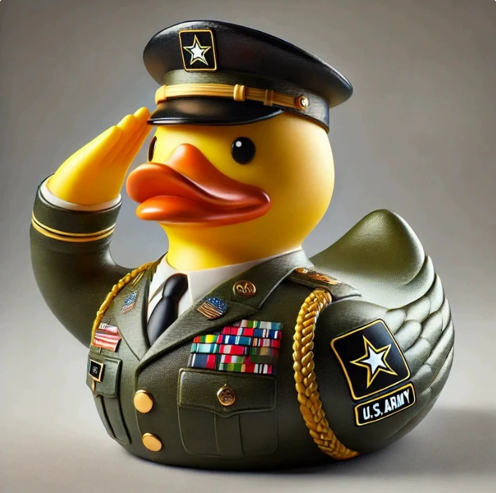 Handcrafted Ducks  Veteran Tribute Car Decor & Collectible Gifts