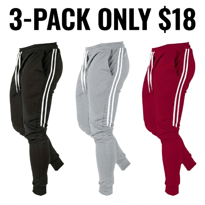 Men’s Urban Side Stripe Casual Sweatpants