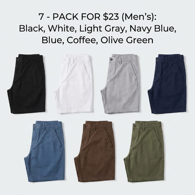 Everyday Comfort 5-Inch Stretch Chino Shorts
