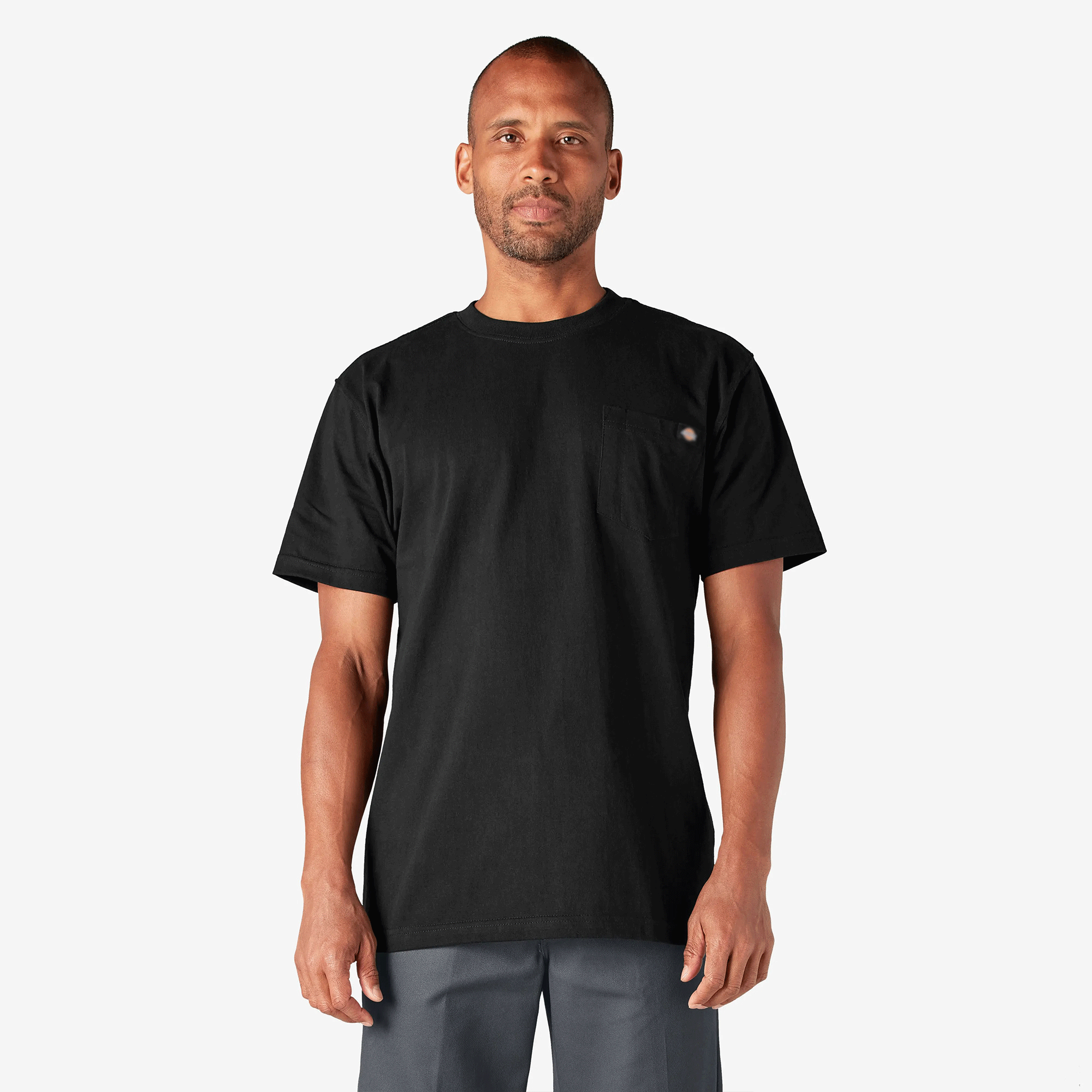 Men's Heavyweight Short Sleeve Pocket T-Shirt, 100% Cotton