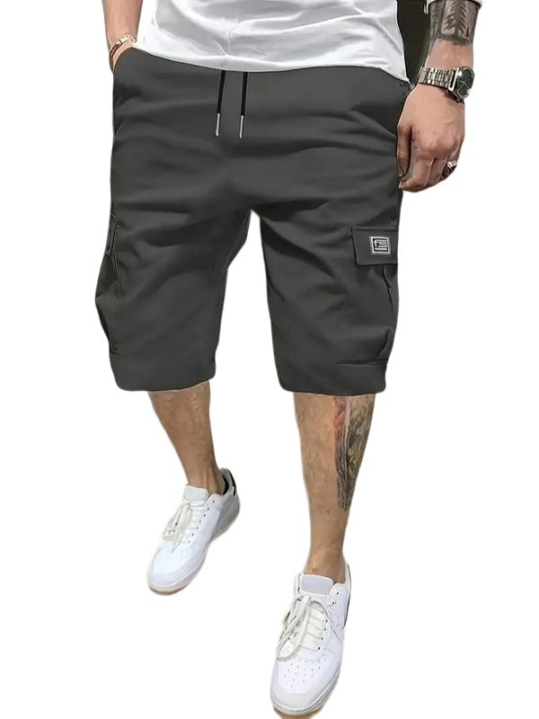 Men’s 8-Piece Shorts Set – Angled Cargo Pockets – Versatile Casual Wear – Everyday Use
