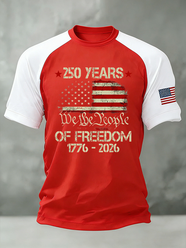 Men'S And Women'S Casual 250Th Anniversary Founding Celebration Raglan T-Shirt