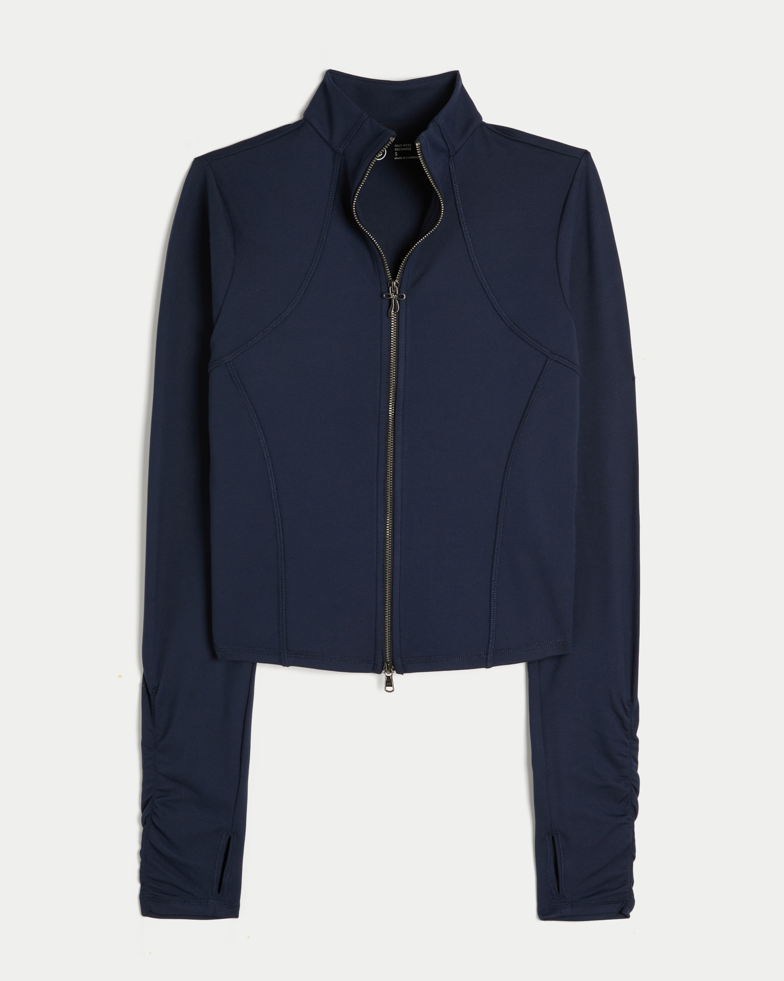 Gilly Hicks Active Recharge Bow Double Zip Jacket