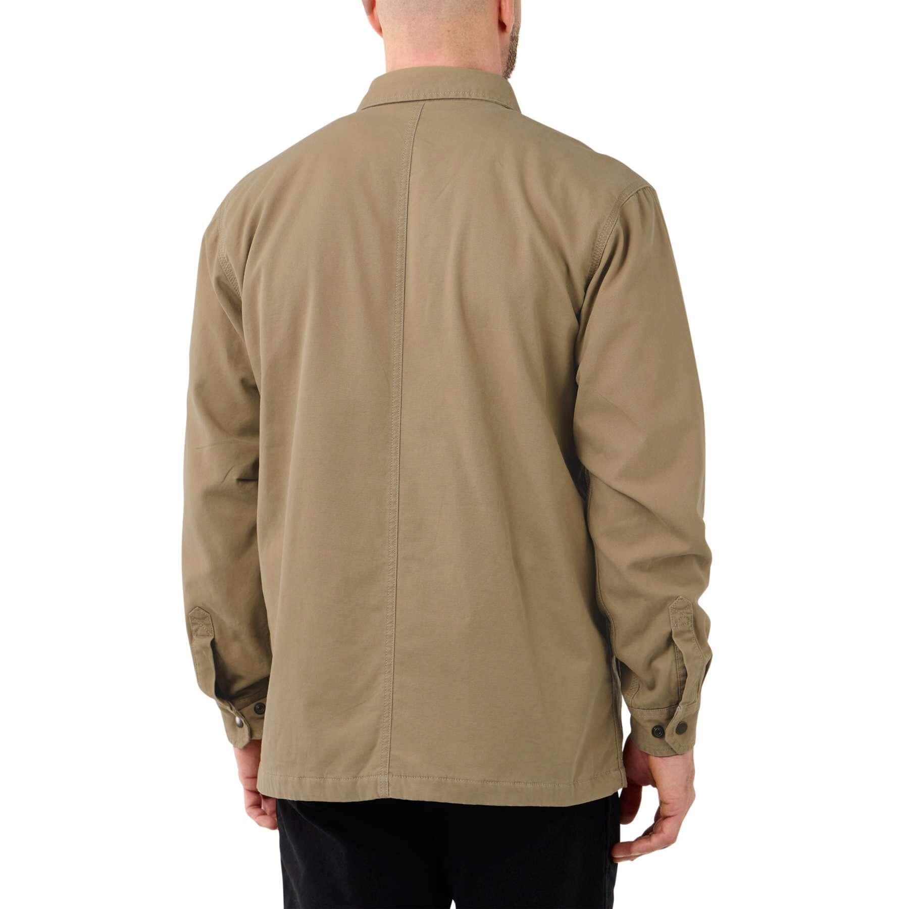 CHT Rugged Flex Relaxed fit Canvas Fleece Lined Snap-Front Shirt Jacket 105532