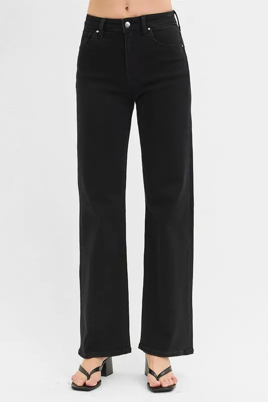 High Rise Wide Jeans