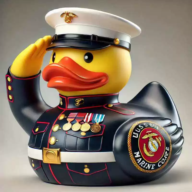 Handcrafted Ducks  Veteran Tribute Car Decor & Collectible Gifts