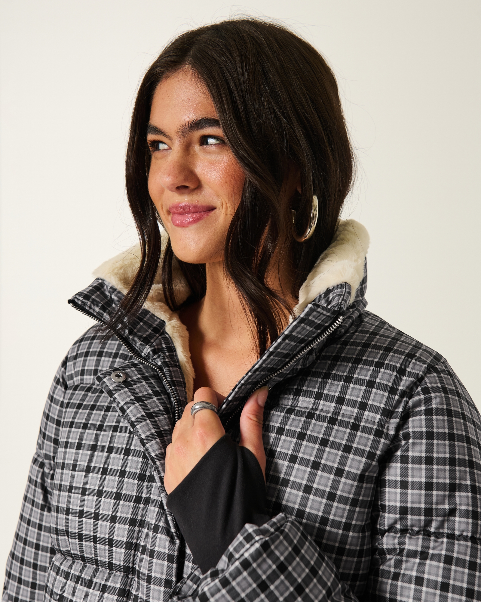 Faux Fur-Lined All-Weather Puffer Jacket