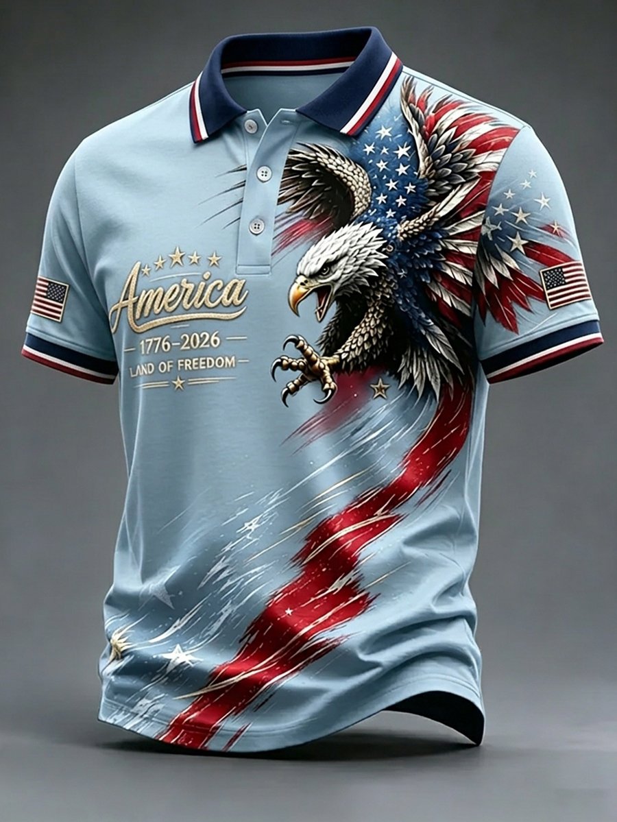 Men's U.S. 250th Anniversary Short-Sleeve Polo Shirt