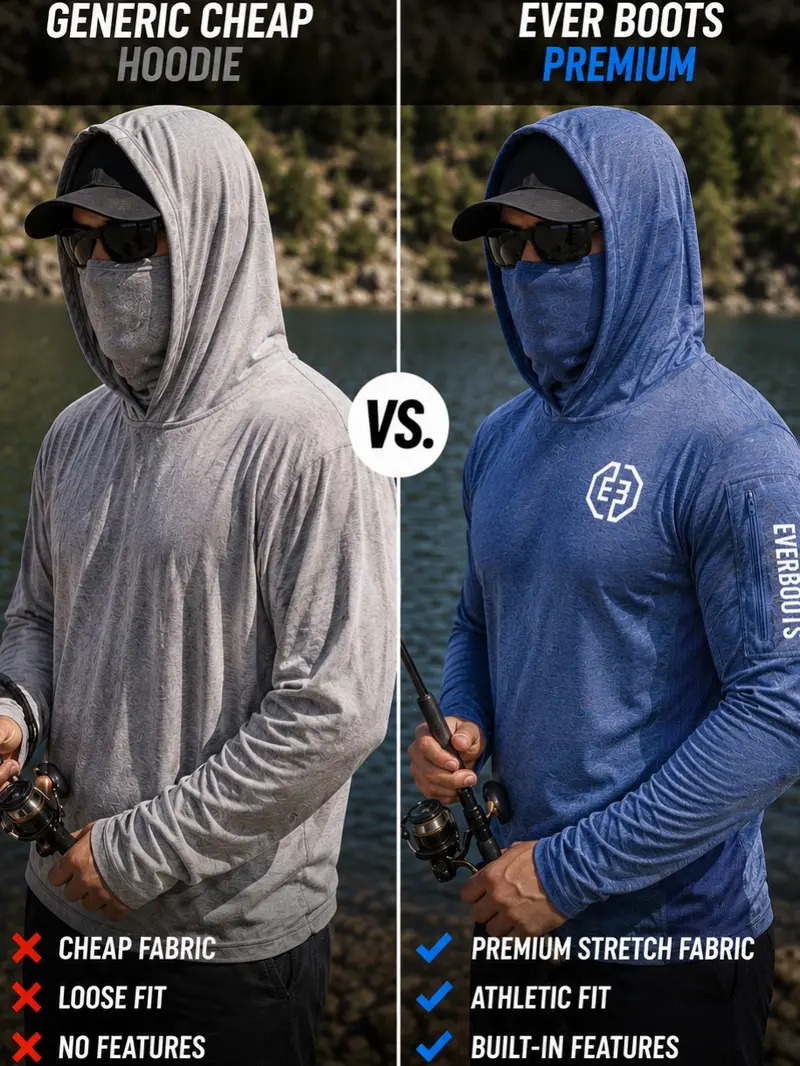 Men's UPF 50+ Long-Sleeve Sun-Protection Hoodie
