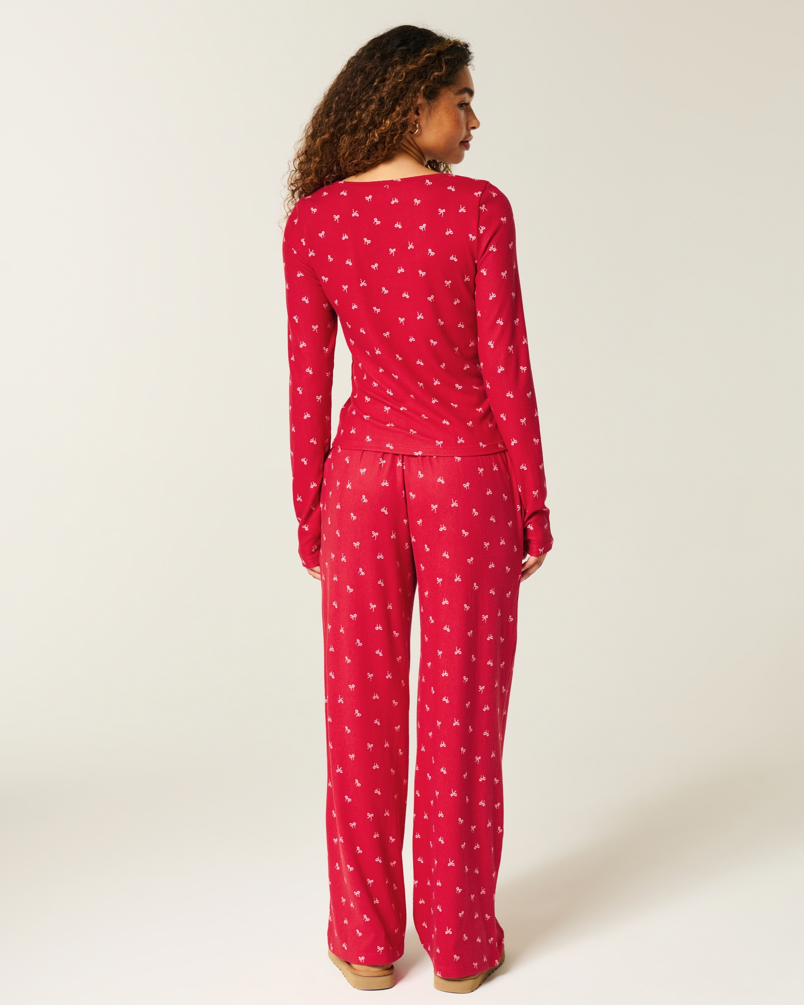 Always Cozy Henley & Wide-Leg Pants Set