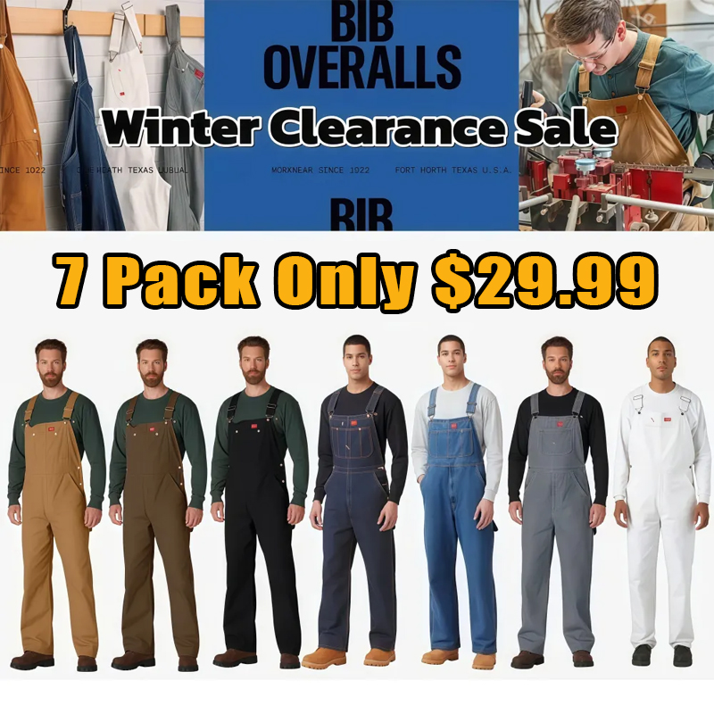 🛠️ Men’s Denim Bib Overalls — Adjustable & Work-Ready