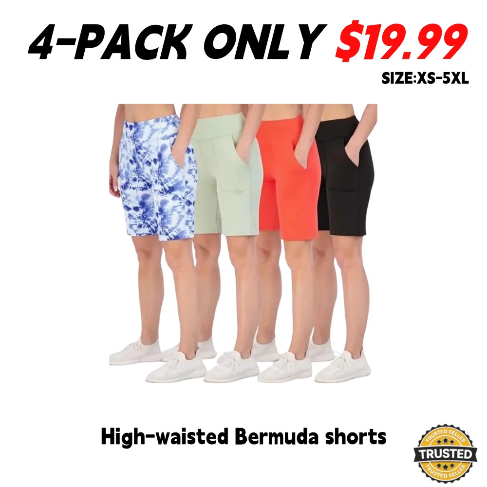 Women's High-Rise Bermuda Shorts (9-Inch)