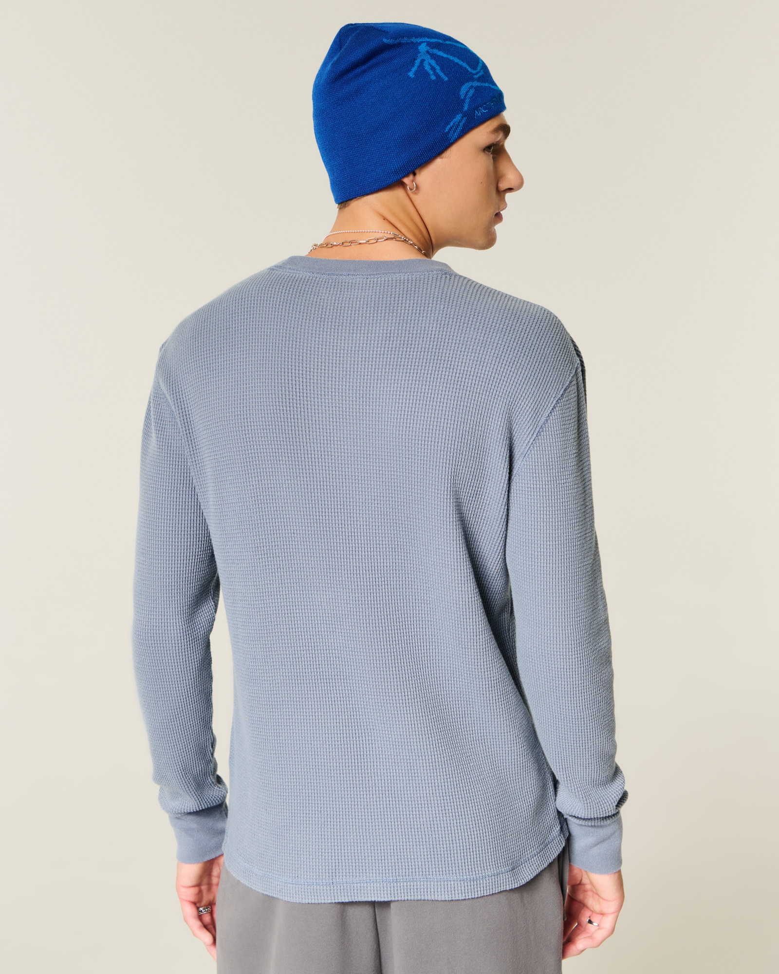 Relaxed Thermal Long-Sleeve Camo Crew Shirt