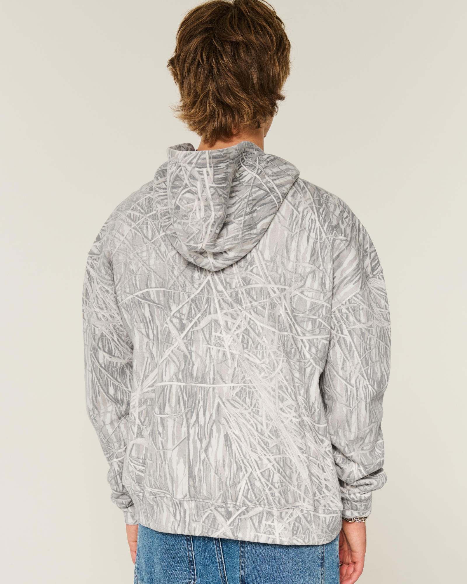 Boxy Zip-Up Hoodie