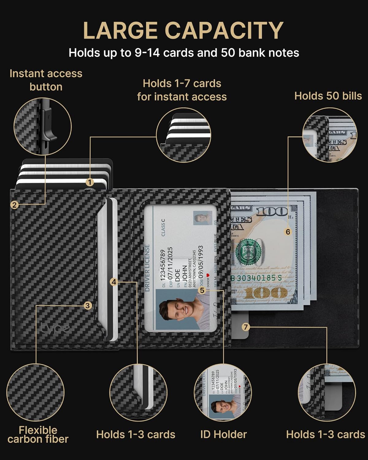 Men's Airtag Wallet  Sleek Security Meets Military-Grade Durability
