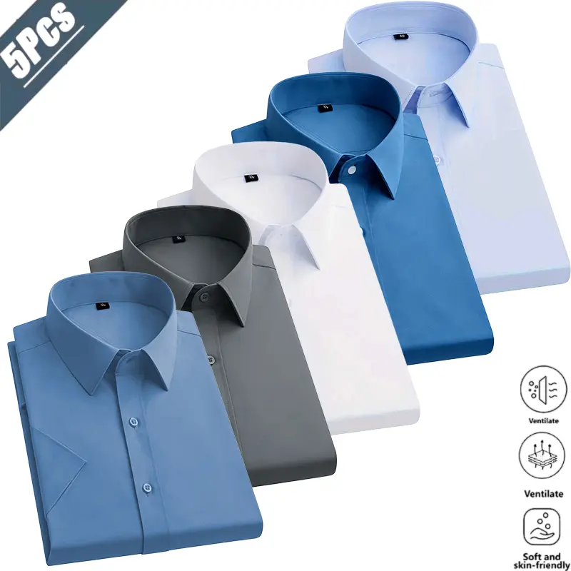 Men’s Solid-Color Dress Shirts