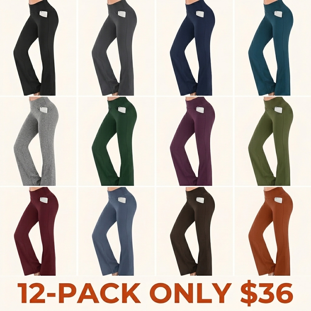 Women's High-Stretch Slight-Flared Athletic Pants