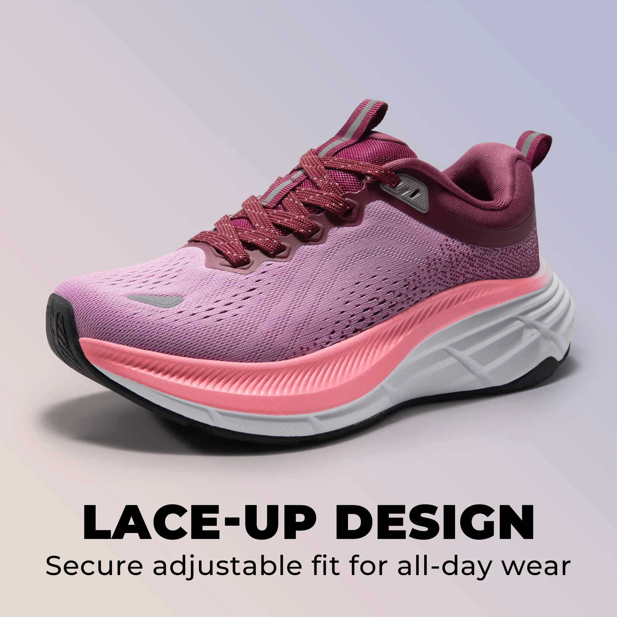 Women's Walking/Running Shoes — Cushioned Comfort, Breathable & Stylish