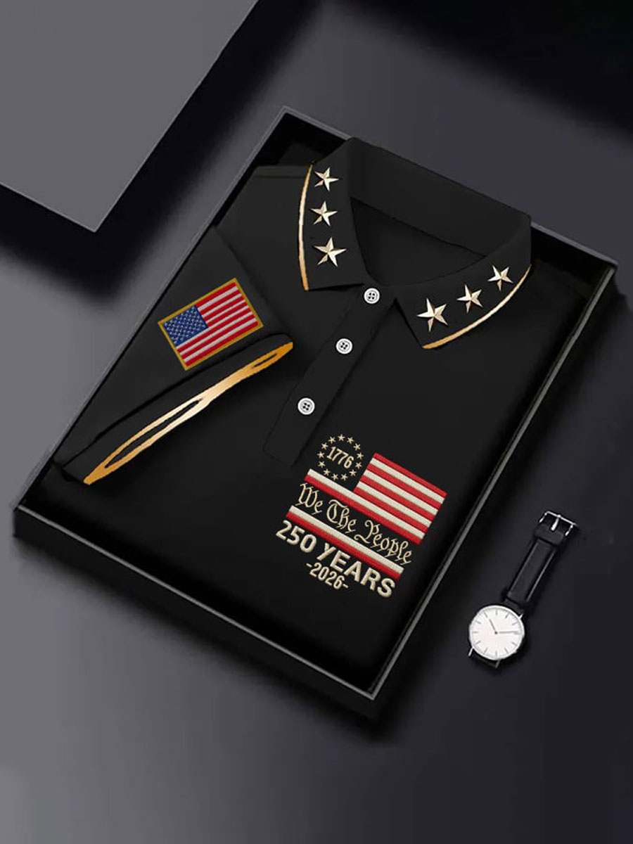 Men'S 250Th Anniversary Printed Casual T-Shirt