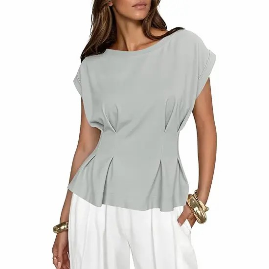 Women's Soft Peplum Casual Top