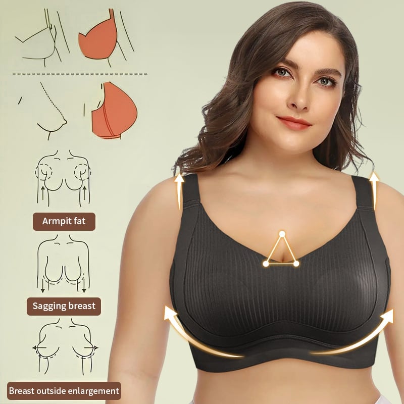 ✨🎁 Buy 1 Get 3 Packs(Each only £5.6) 🔥 Super firming bra | Wire-free push-up bra 👍 No more sagging breasts
