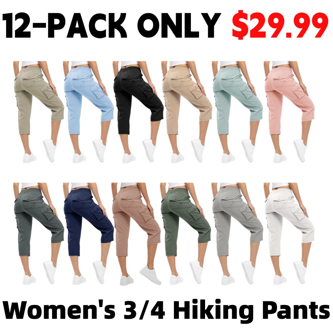 Women’s Lightweight Quick-Dry Capri Cargo Pants
