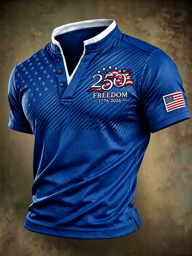 Men's 250th Anniversary of the United States Printed T-shirt