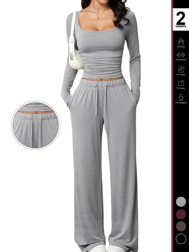 Women's 2 Piece Matching Lounge Set