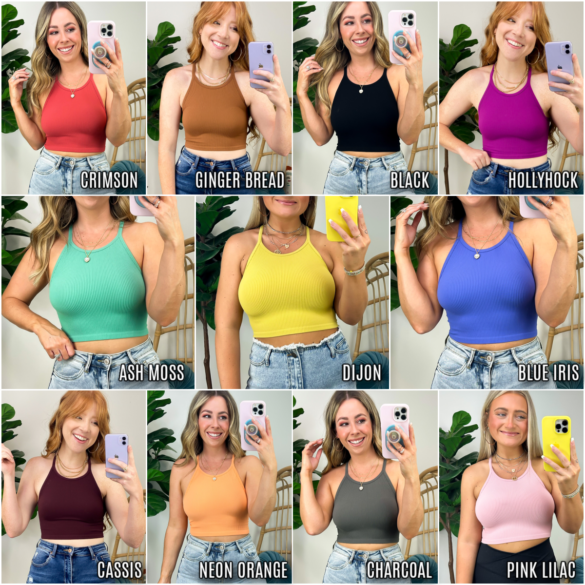 Ribbed Halter Top