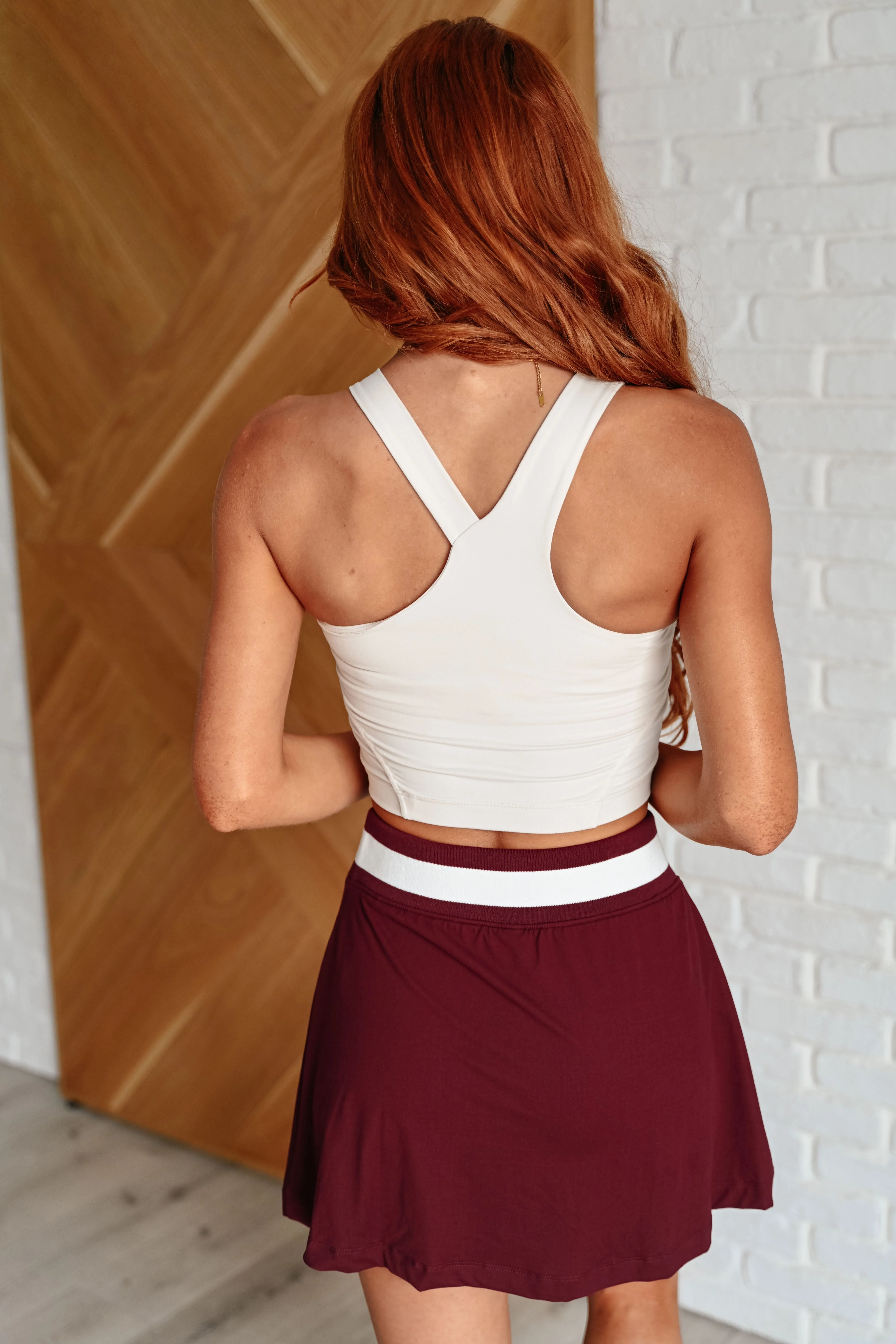 Asymmetrical Tank in White Pearl