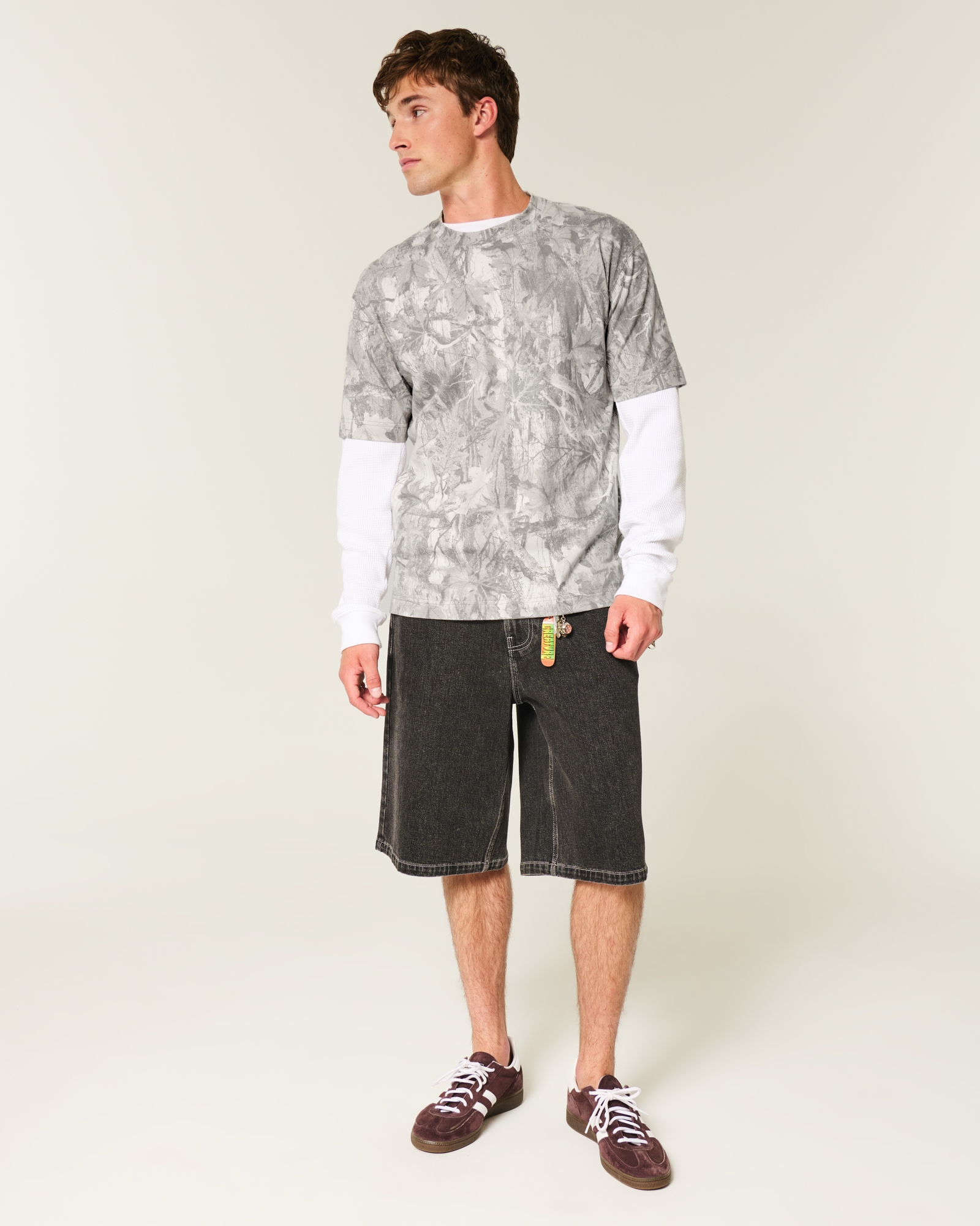 Boxy Heavyweight Washed Cotton Crew T-Shirt