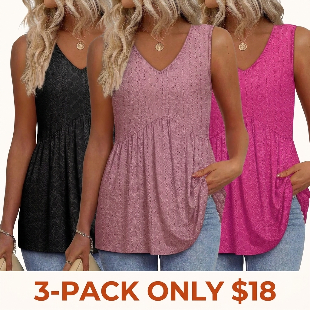 Women's Spaghetti-Strap Camisole — Flowy Ruffled-Hem Top (For a looser fit, we recommend sizing up by 1–2 sizes.)