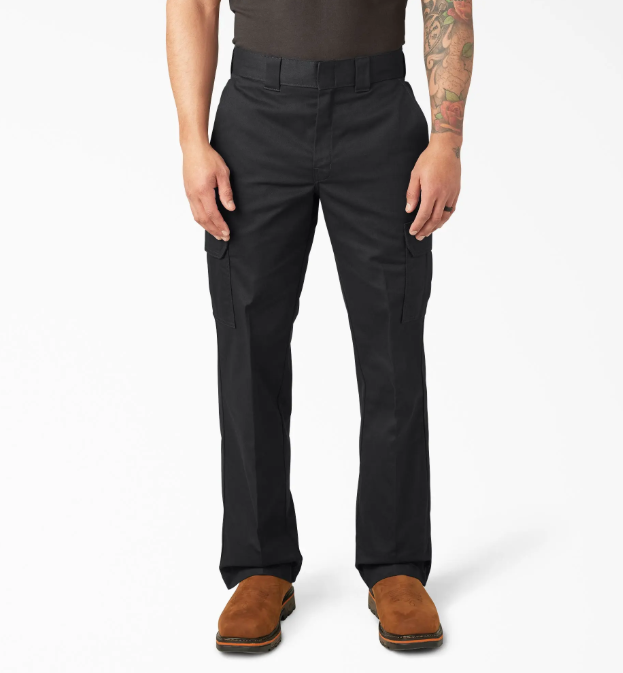 Men’s Relaxed Fit Cargo Work Pants, Wrinkle-Resistant Fabric,  Perfect for Work and Everyday Wear