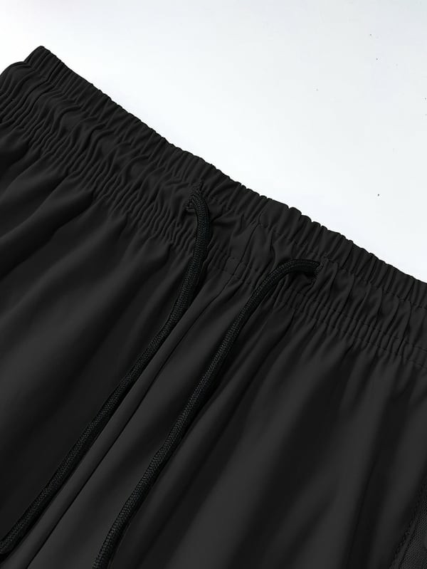 Women’s Capri Pants – Loose Fit, Summer Drawstring Waist, Zipper Pockets