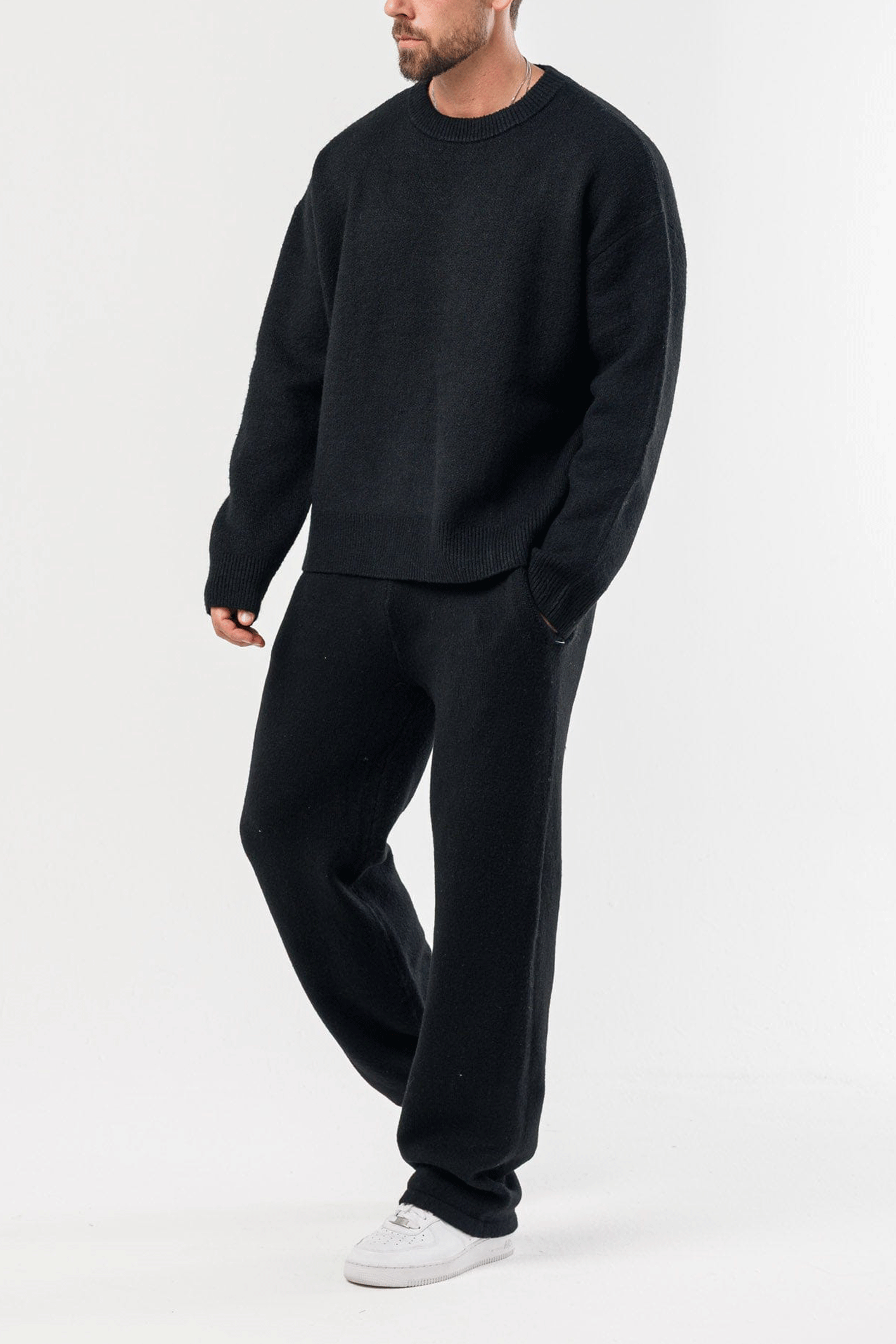 🔥Last Day Promotion!🔥Men’s Classic Knit Sweater Set – Everyday Comfort Outfit