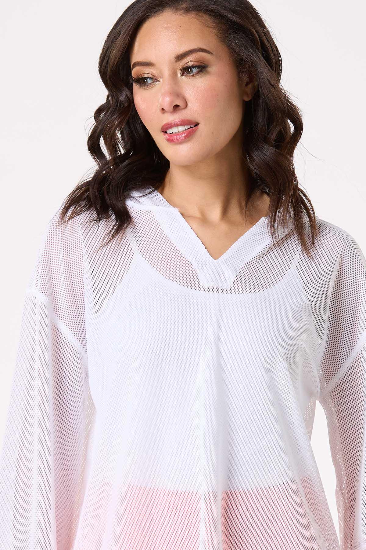Solid Mesh Hoodie