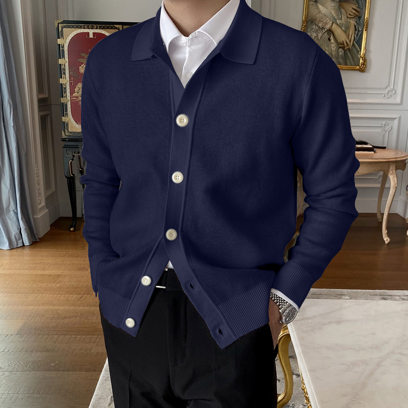 🔥Hot Sale  50% OFF🔥Men's Lapel Knitted Cardigan