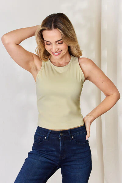 Everyday Ease Round Neck Slim Tank (multiple color options)