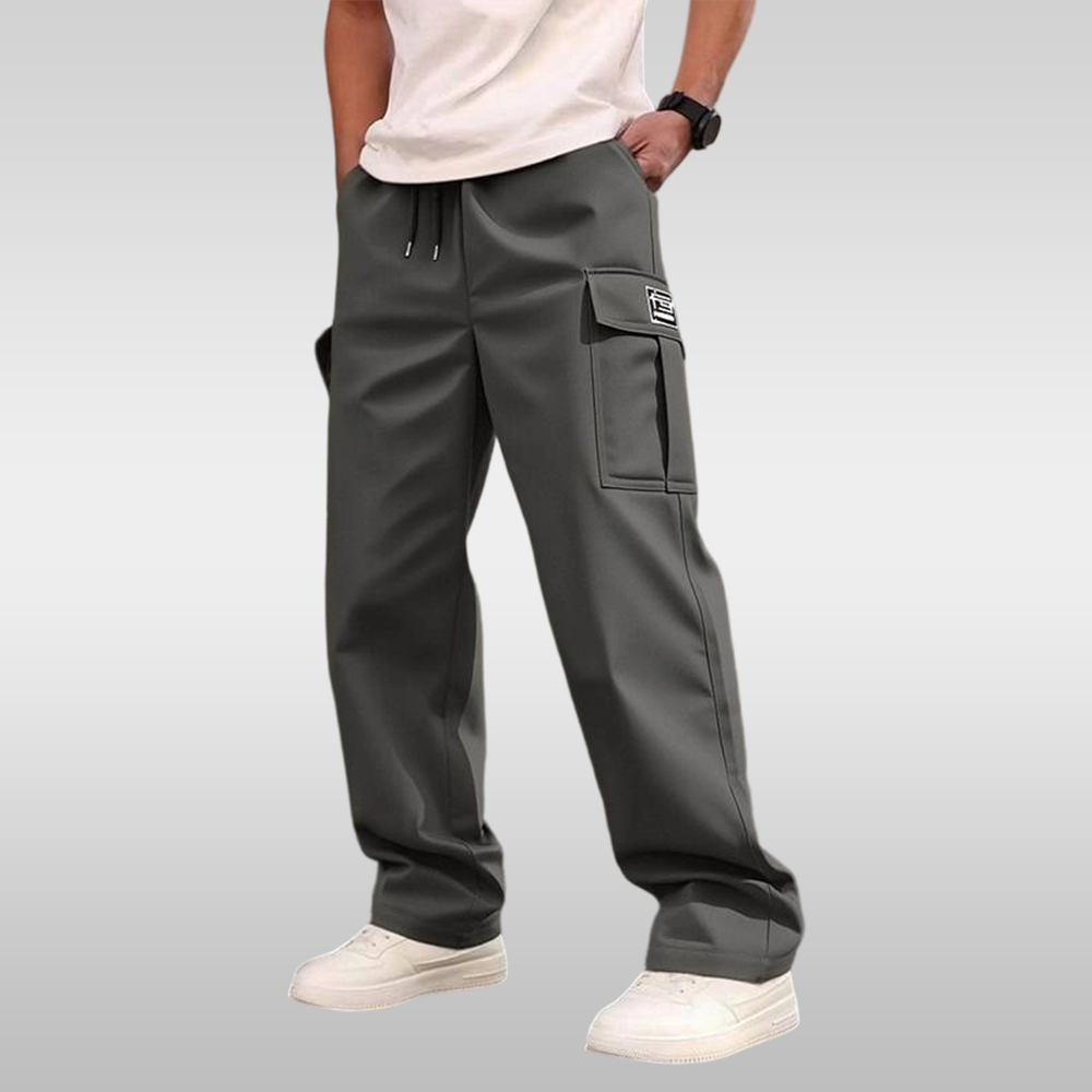 Men's casual multi-pocket trousers