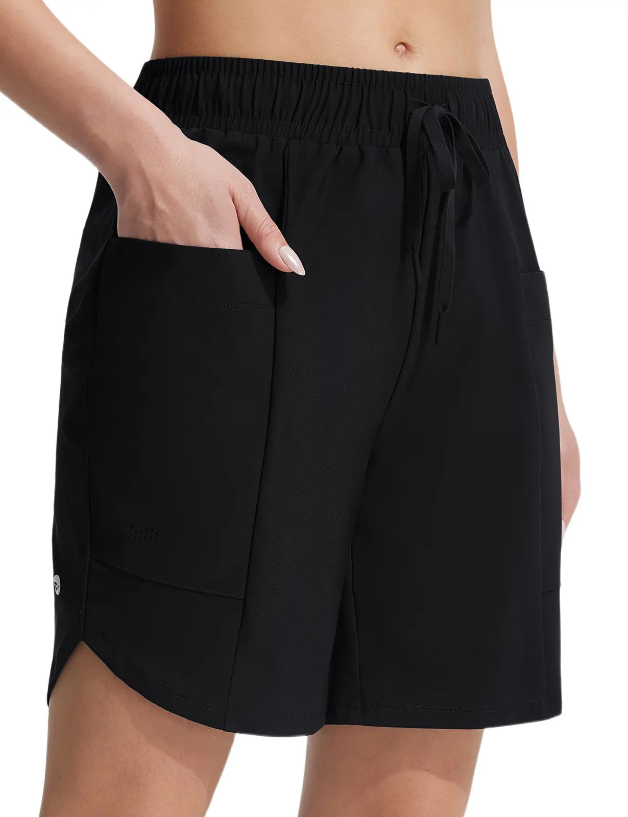 Women's 7-Inch High-Waisted Beach Swim/Athletic Shorts