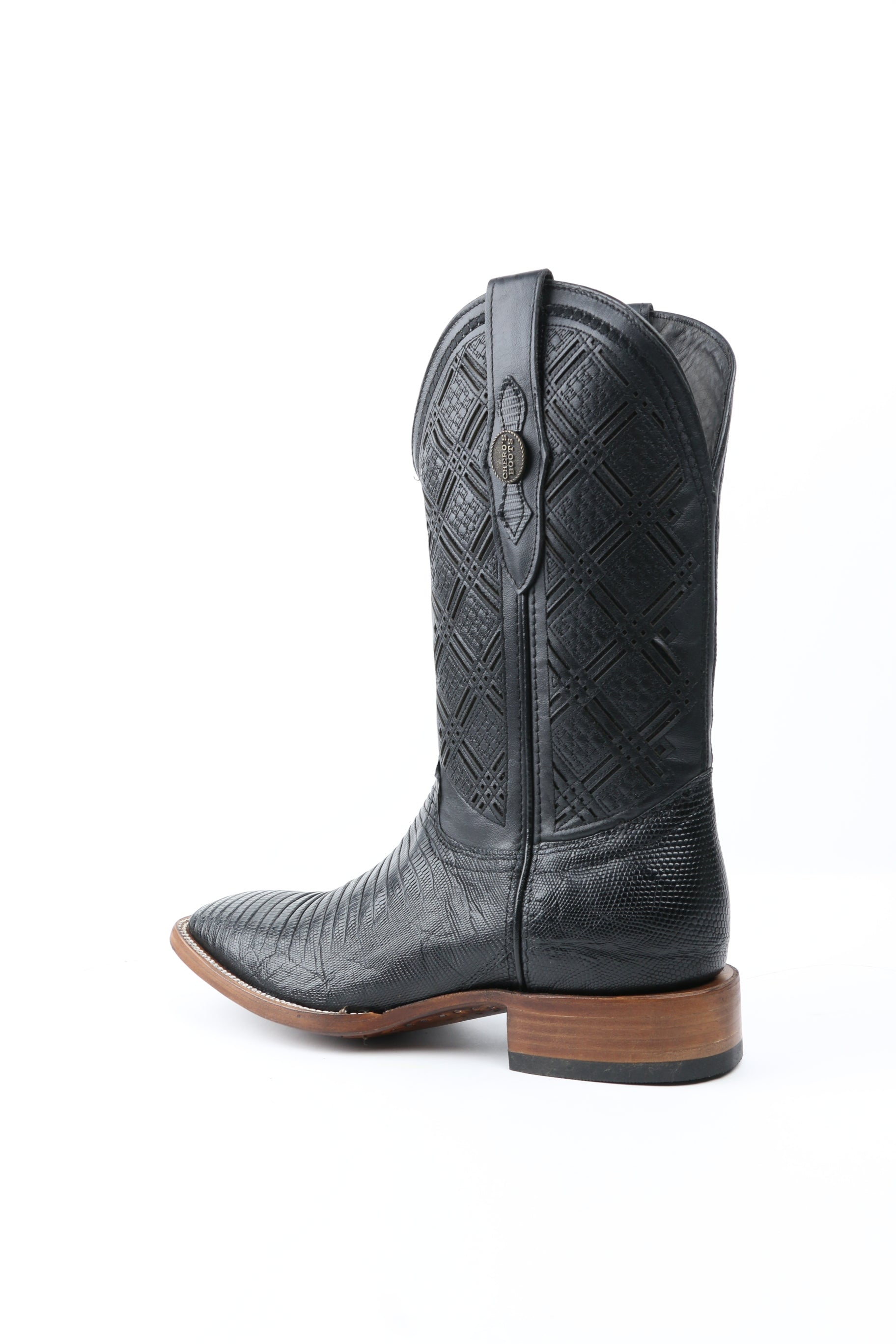 Chero's Premium Exotic Teju Lizard Noir Clearance Sale 70%OFF